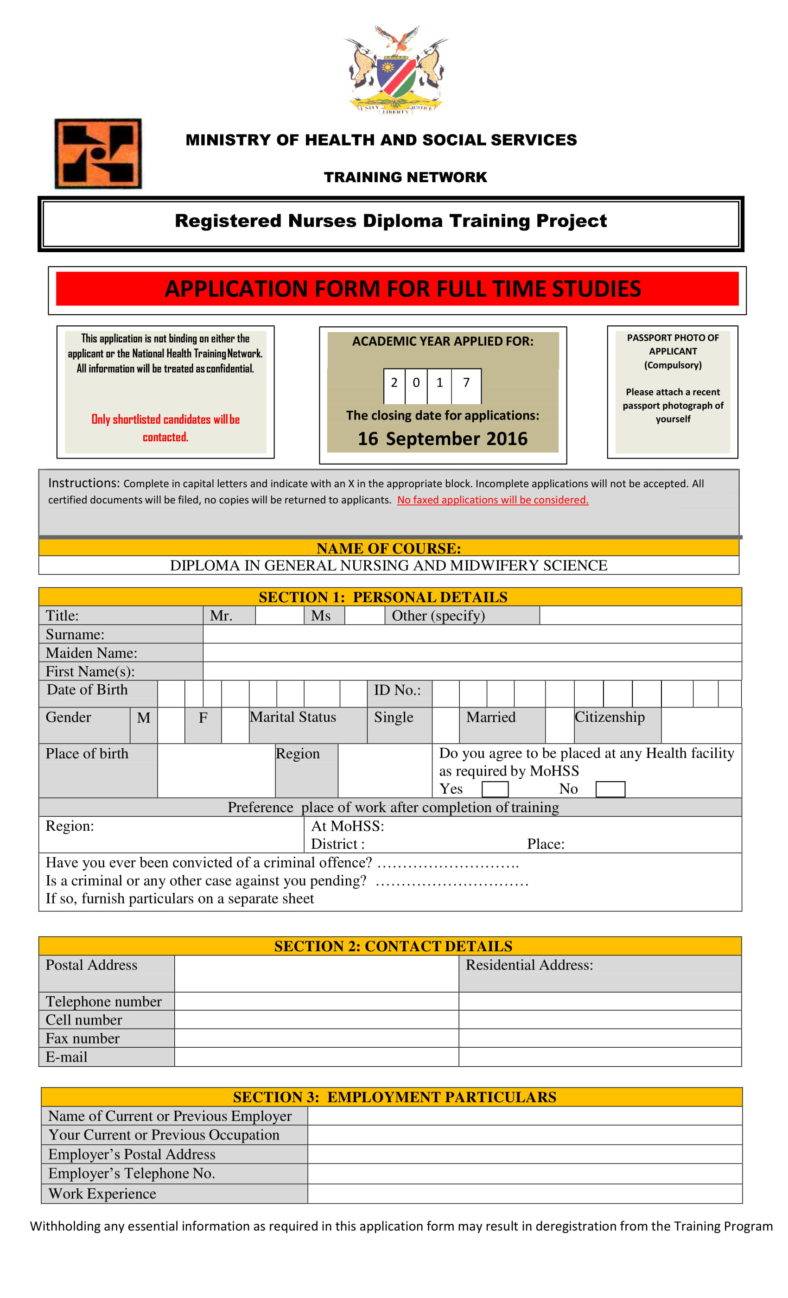 7+ Training Application Form Templates - PDF