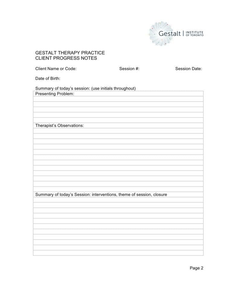 21+ Therapy Note Templates - PDF  Free & Premium Templates Pertaining To Session Notes Template