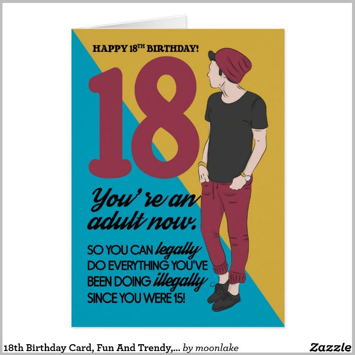 Newest Printable 18th Birthday Cards Good Happy Birthday