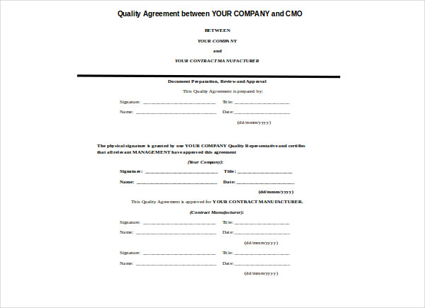 8-simple-quality-agreement-templates-pdf-doc