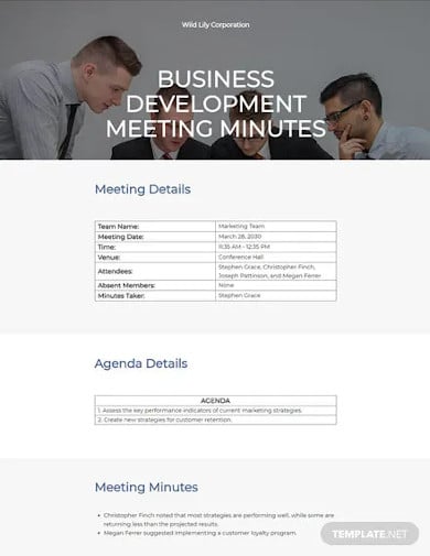 business-development-meeting-minutes-template