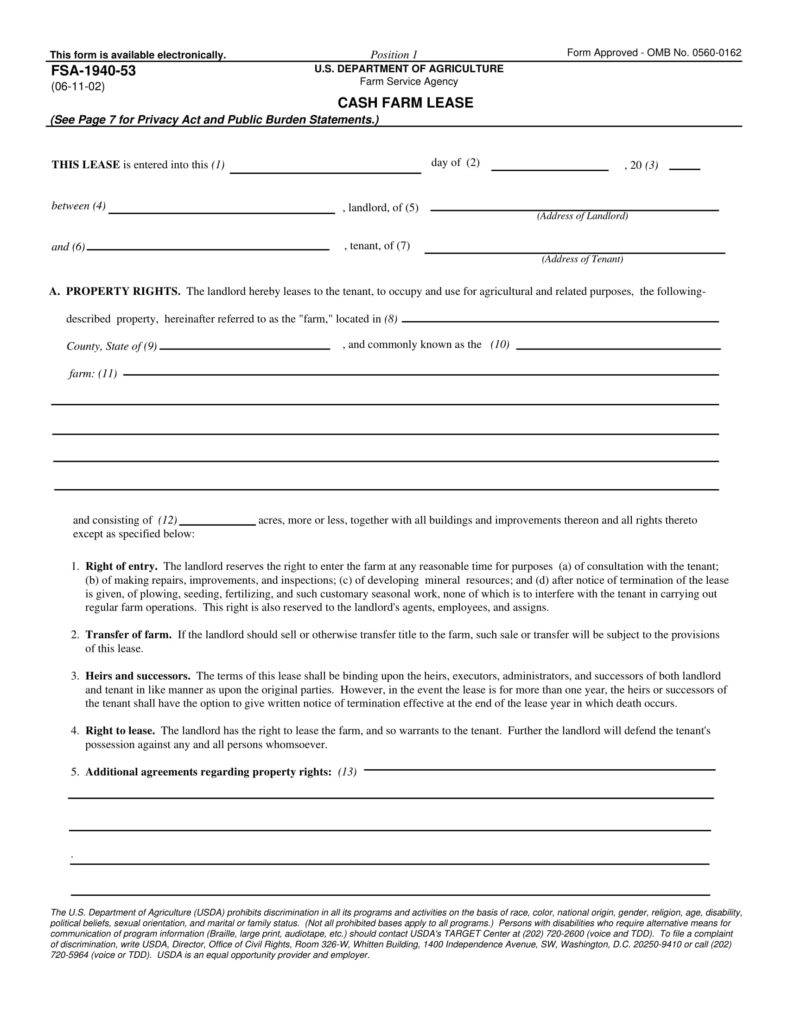 8 farm lease agreement templates pdf word free premium templates