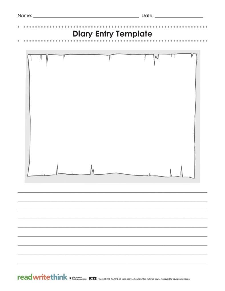 diary entry template 1 788x1020