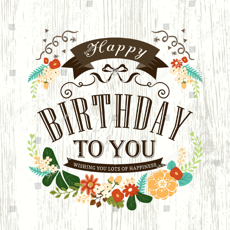 Happy Birthday Card Design Template