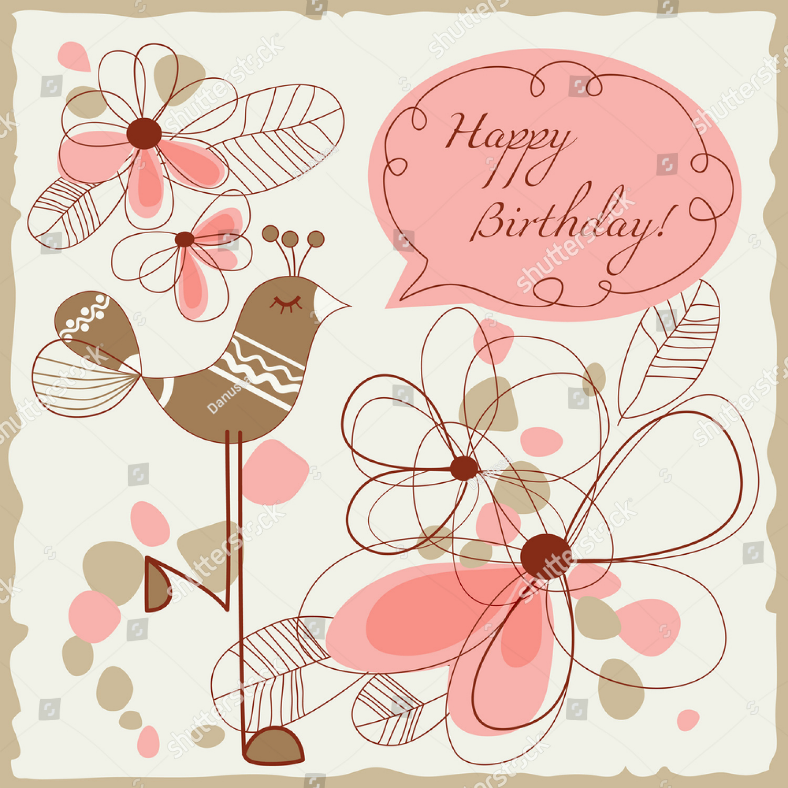 9+ Floral Birthday Card Designs & Templates - PSD, AI