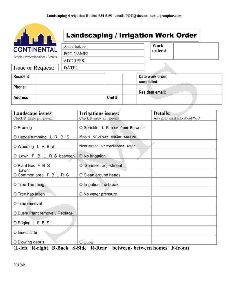 landscape invoice template