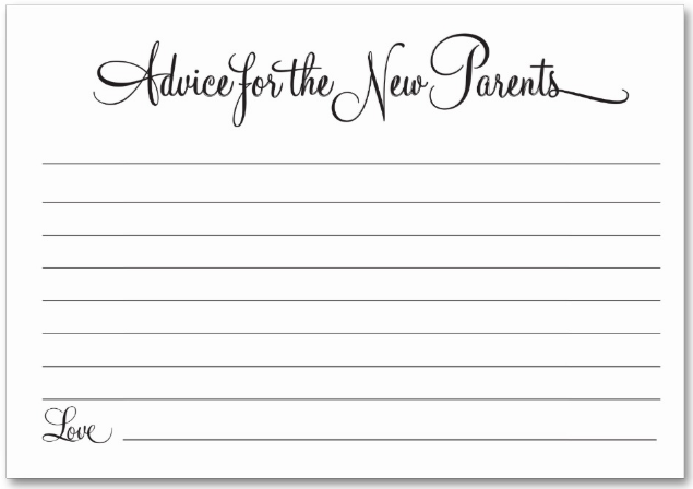 new-parents-advice-card-template