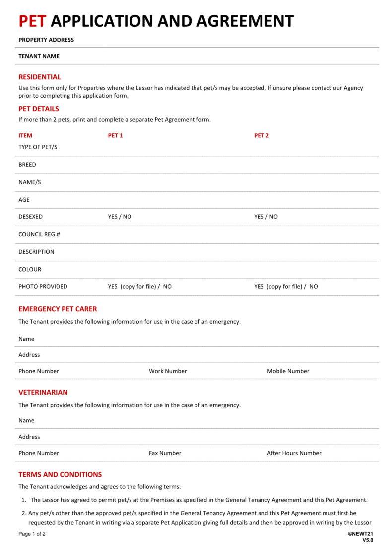 9 Puppy Application Form Templates PDF DOC