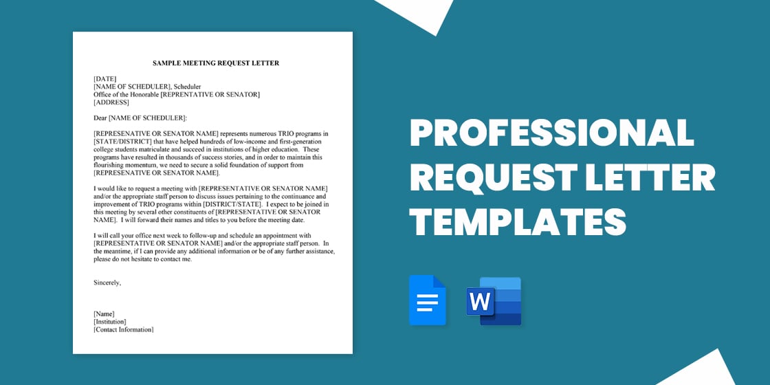 professional request letter templates – pdf