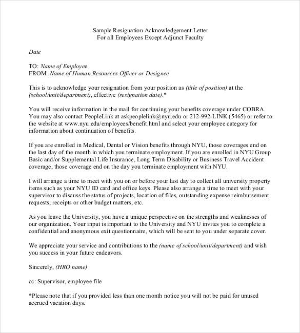 2+ Acceptance of Retirement Letter Templates PDF