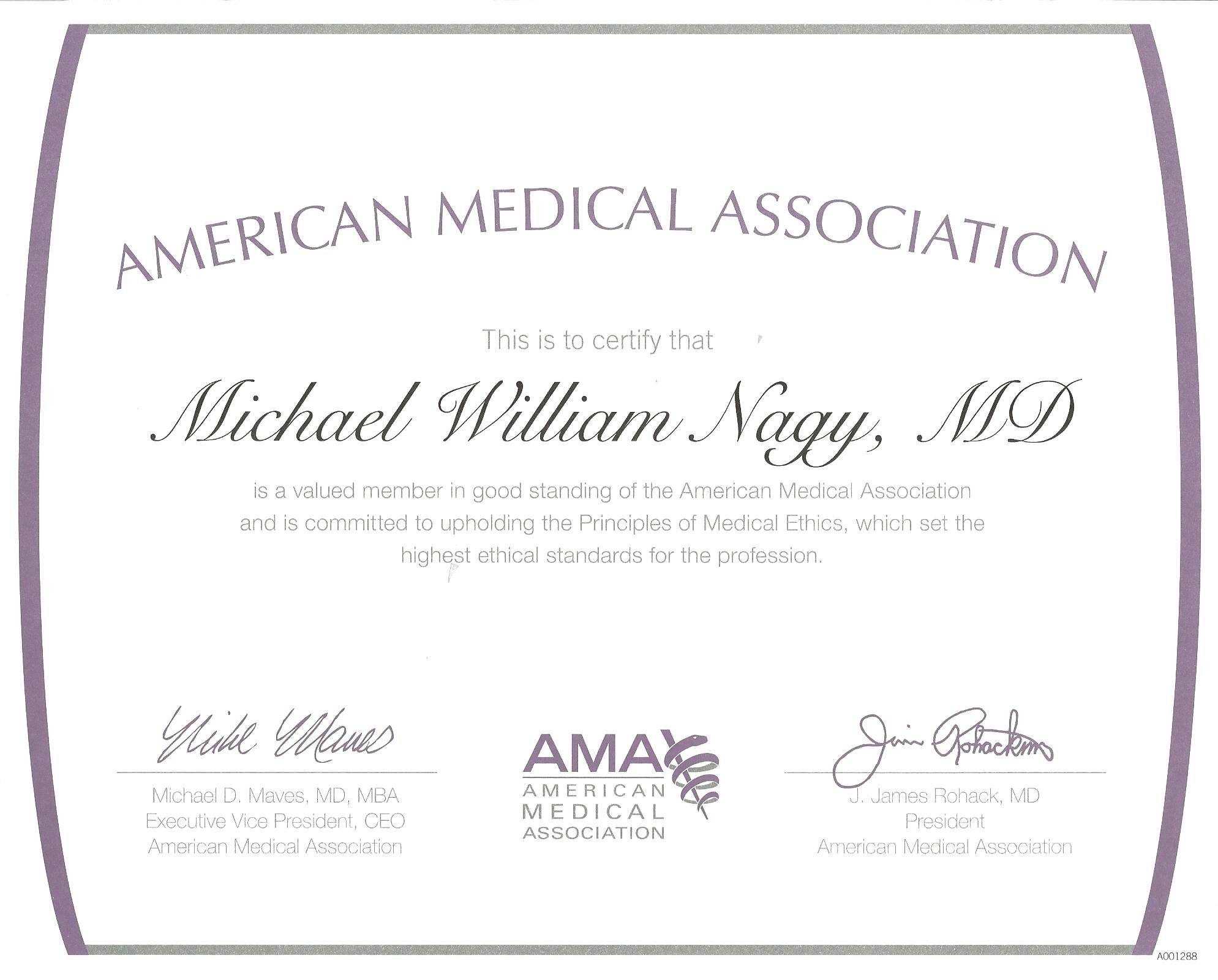 american medical association membership certificate template