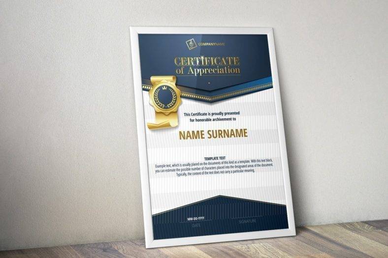 appreciation certificate template 788x525