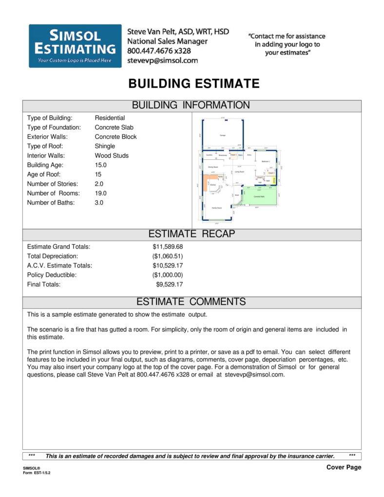 9 Building Estimate Templates