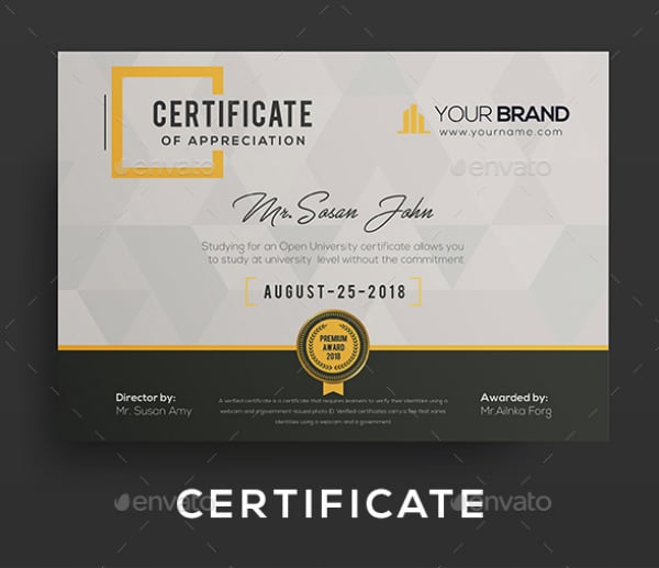 clean multipurpose certificate