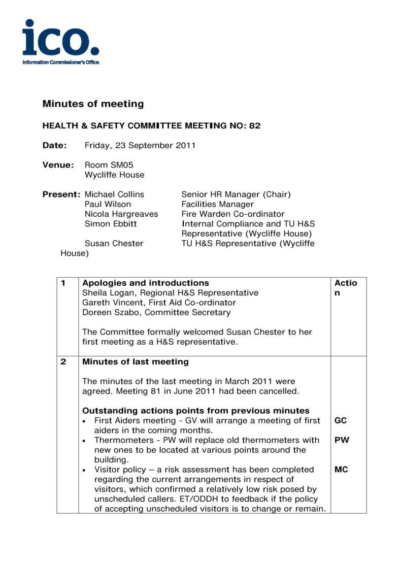 13+ Simple Minutes in a Meeting Templates PDF