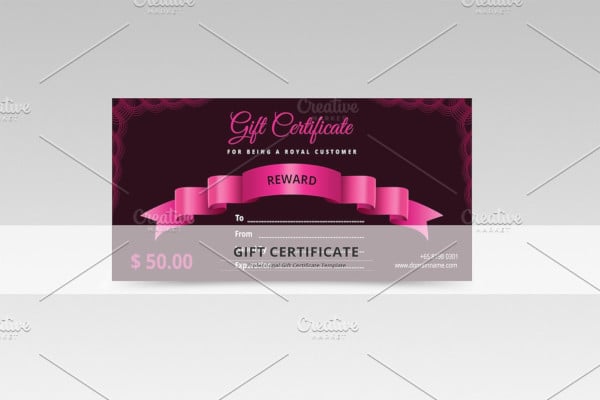 company gift certificate