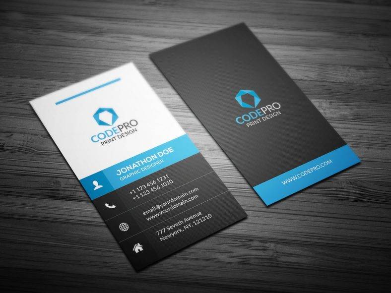 14+ Vertical Business Card Templates - PSD, AI, Word ...