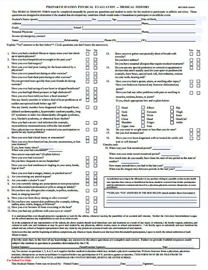 8-yearly-physical-form-templates-pdf-free-premium-templates