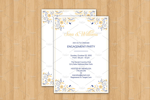 engagement party invitation template