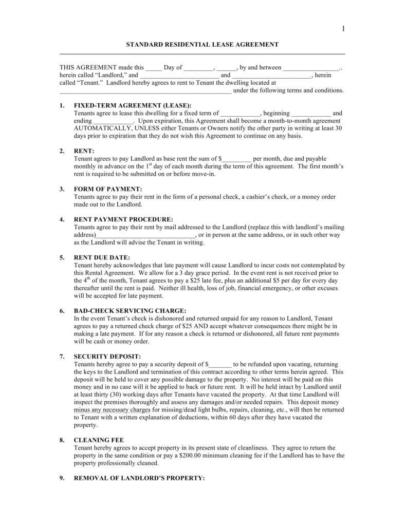 8+ Tenant Lease Agreement Templates - PDF