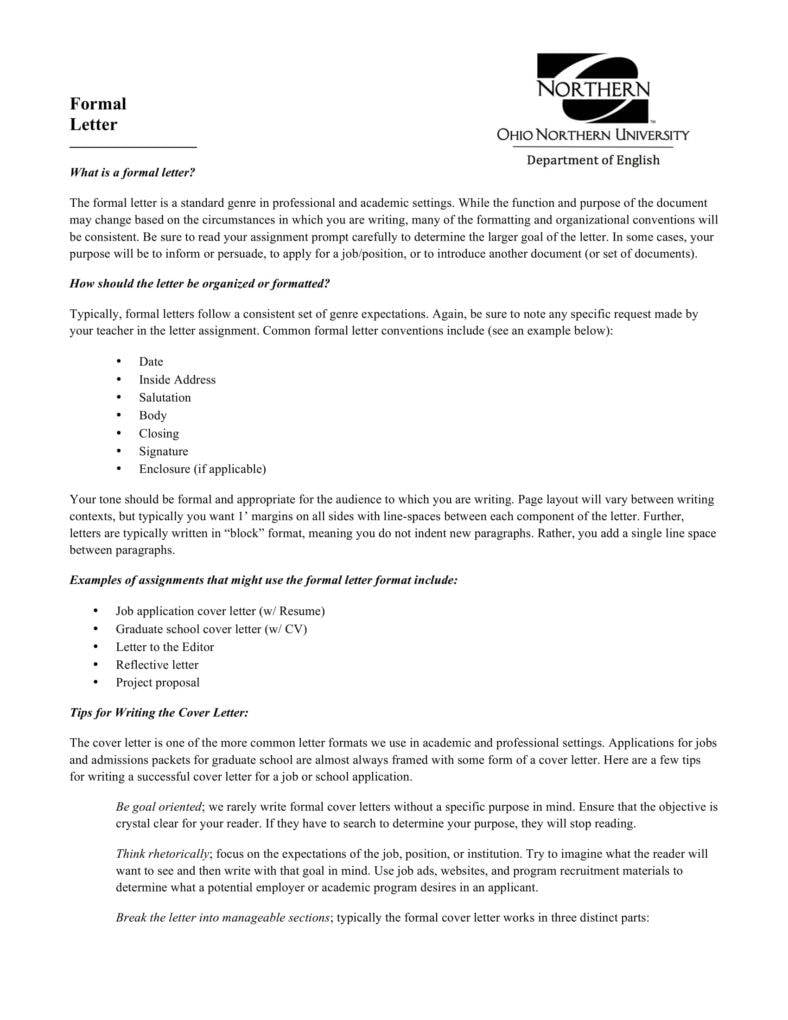 18 Formal Request Letter Templates