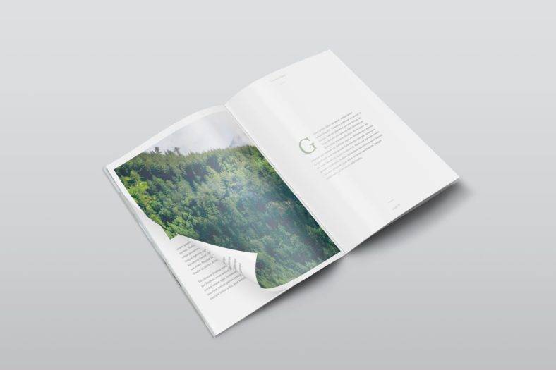 free a4 psd magazine mockup isometric view 788x