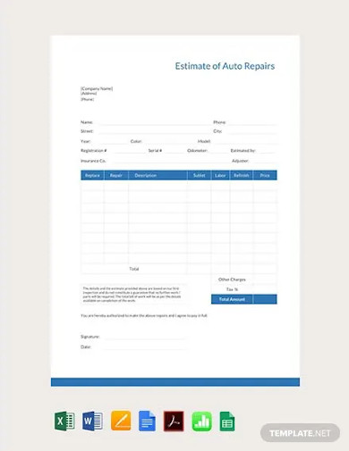 free-auto-repair-estimate-template