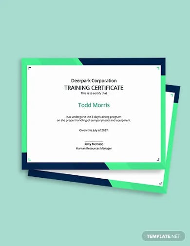 free-company-training-certificate-template