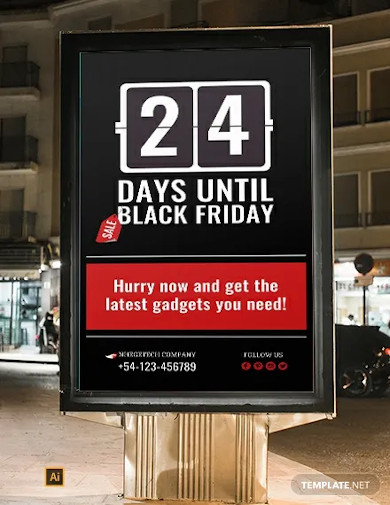 free countdown for special events digital signage template