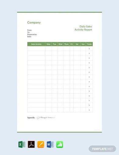free-daily-sales-activity-report-template