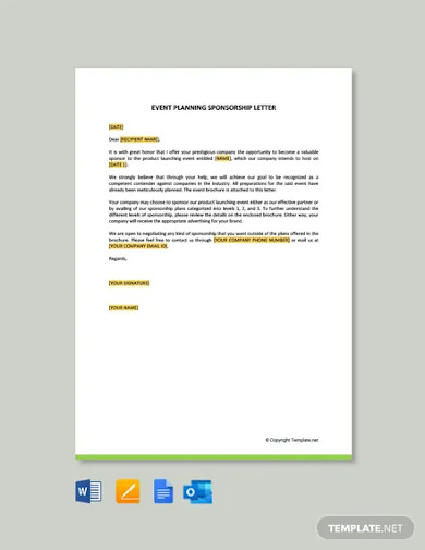 16+ Sponsorship Letter For Event Templates | Free & Premium Templates