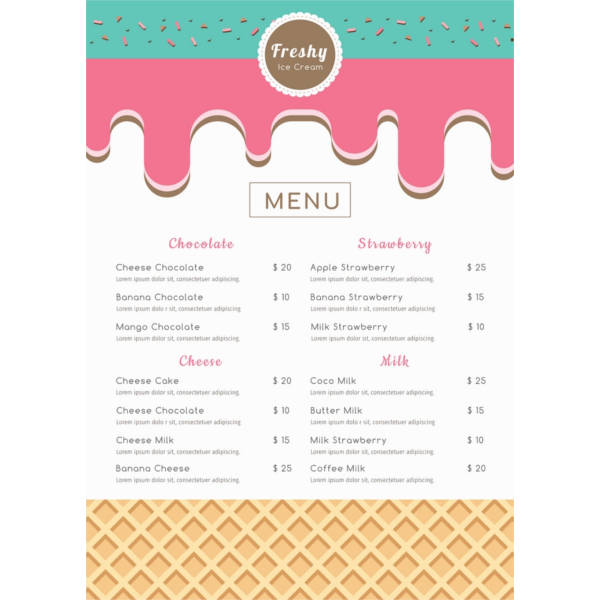 22 Free Menu Templates PDF DOC Excel PSD Free Premium Templates