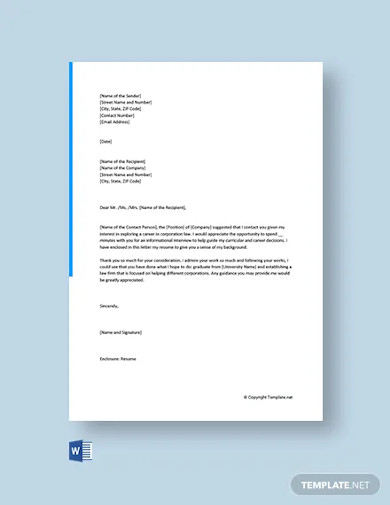 8+ Information Request Letter Templates in MS Word | PDF | Pages ...