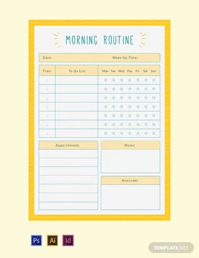 free-morning-routine-planner-template