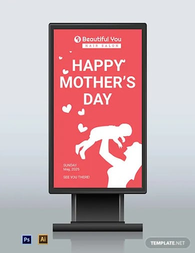 free mothers day digital signage template