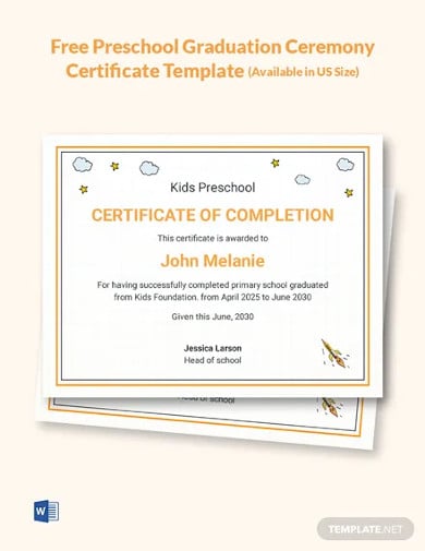 free-preschool-graduation-ceremony-certificate-template