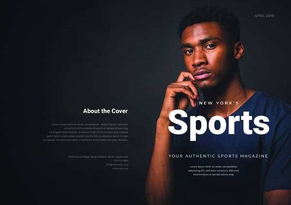 free sports magazine template