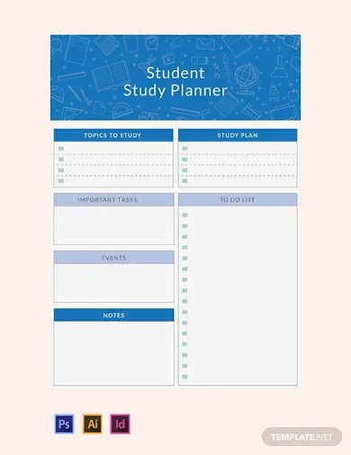 free-student-study-planner-template