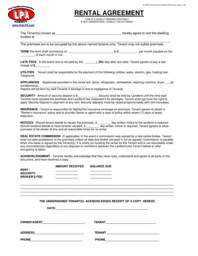 8+ Tenant Lease Agreement Templates - PDF | Free & Premium ...