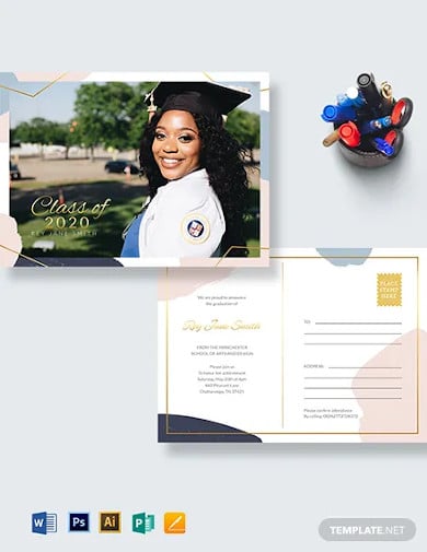 6 Graduation Postcard Designs Templates Free Premium Templates
