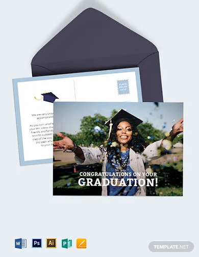 6 Graduation Postcard Designs Templates Free Premium Templates