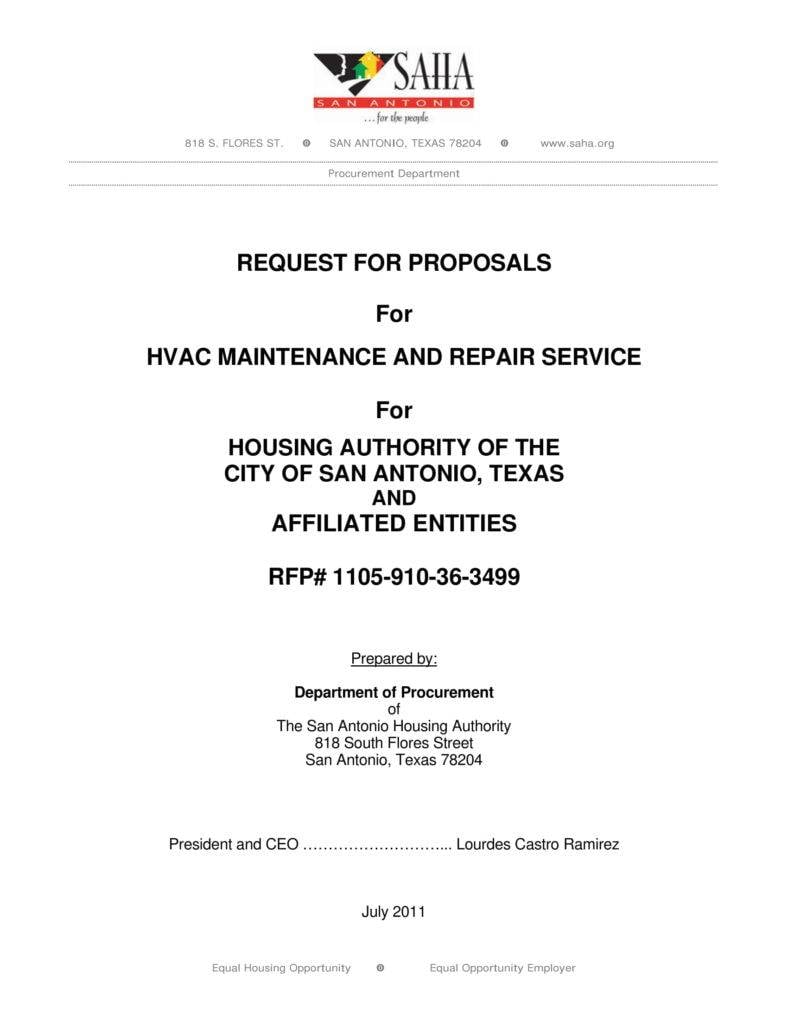 8+ HVAC Proposal Templates PDF