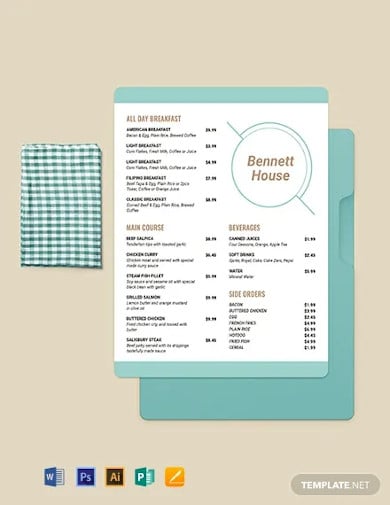 hotel-menu-template