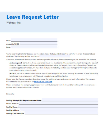 job-leave-request-letter