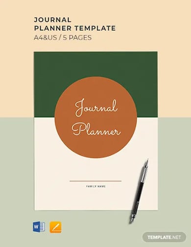 journal planner template