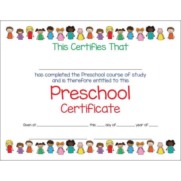 18+ Preschool Certificate Templates - PDF