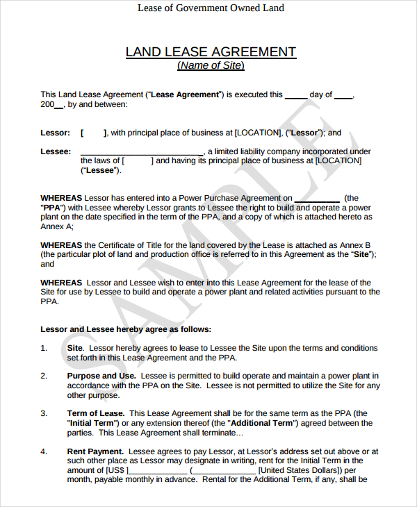 land-lease-agreement