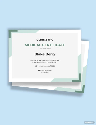 medical certificate for leave template