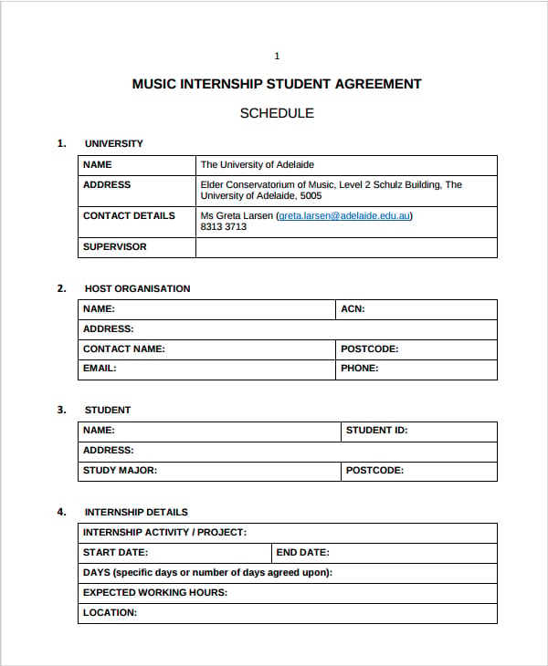 music-internship-student-agreement-schedule-