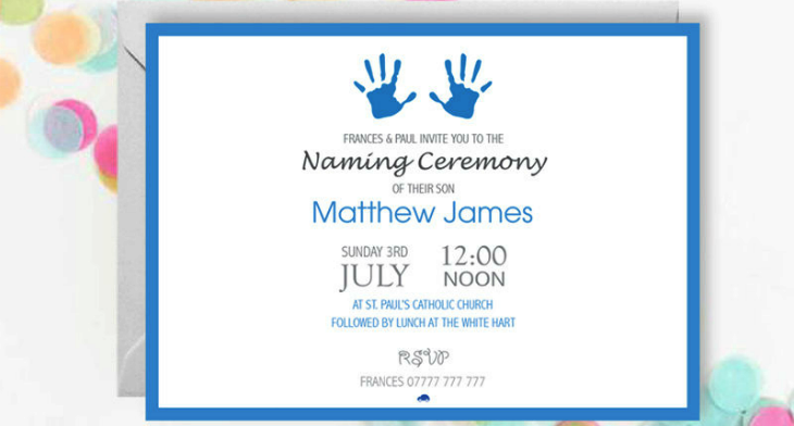 8+ Naming Ceremony Invitation Designs & Templates - PSD, AI